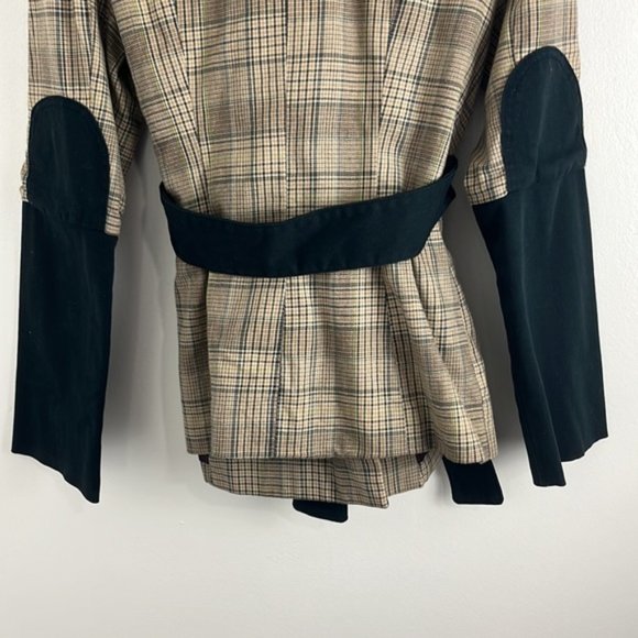 Rebecca King Plaid Belted Fall Jacket - Picture 7 of 10